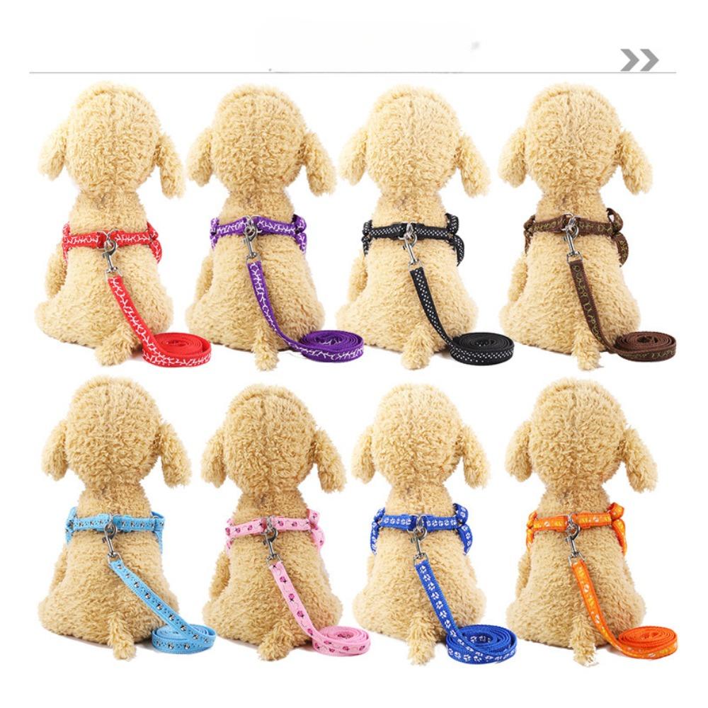 Pet Nylon Outdoor Explosion-proof Rush Leash Walking Dog Chain Cat Leash Chest Strap Supplies