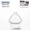 Transparent Glass Aromatherapy Bottle - Large Belly Design for Home or Office