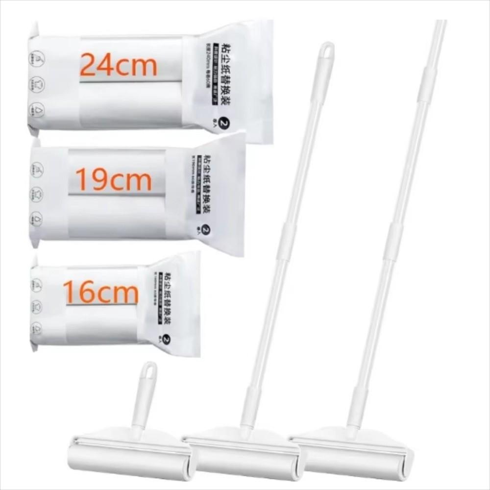 Adhesive Tear Off Clothes Hair Sticky Roller Long Handled Pet Hair Remover for Home