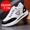 Модная обувь для мужчин, увеличивающая рост, 7 см, невидимые кроссовки для увеличения роста, белые туфли, удобная мужская обувь, теннисные туфли