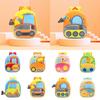 Adorable Kids Plush Backpack With Cartoon Excavator Design For Toddlers And Kindergarten