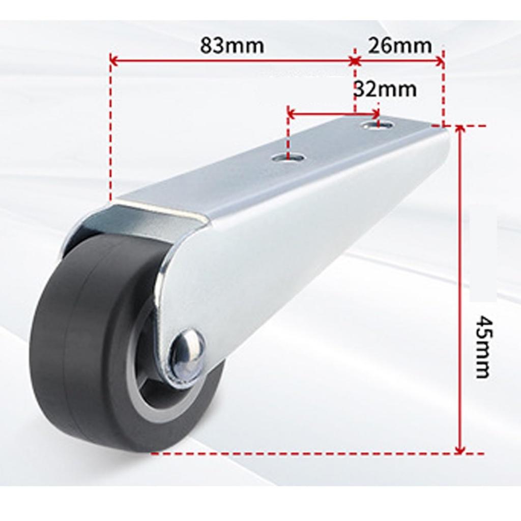 1-50 шт. плавно движущиеся направляющие ролики 0,8/1,6 дюйма длинный кронштейн направляющие колеса мебельная фурнитура аксессуары
