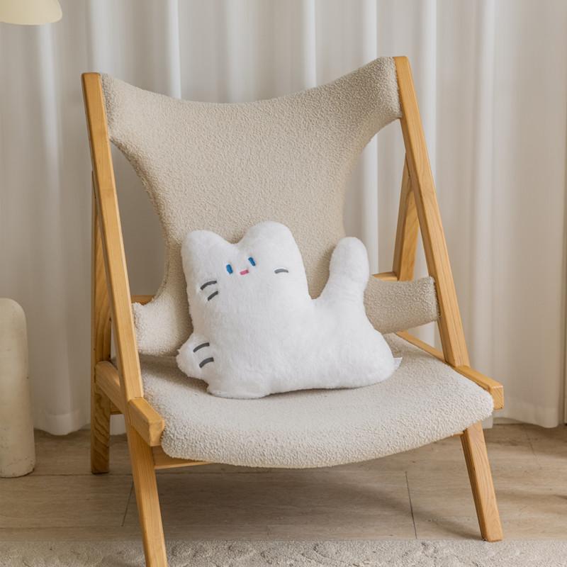 Кавайная Плюшевая Кошка Черная Подушка Мягкие Игрушки Кошка Плюшевая Подушка Подушка Мягкая Для Декора Дивана Милые Кошачьи Игрушки Для Девочек