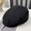 Women's Summer British Retro Newsboy Hat, Large Fit, Small Face Effect, Versatile Duckbill Beret