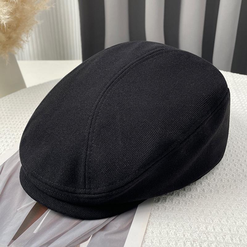Women's Summer British Retro Newsboy Hat, Large Fit, Small Face Effect, Versatile Duckbill Beret