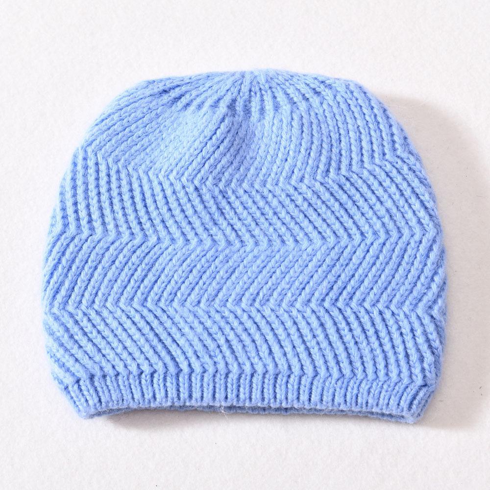Versatile rabbit velvet children's knitted hats male and female babies outdoor wool hats windproof autumn and winter warm ear hats
