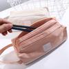 Portable Big Storage bag School Stationery Candy color Pen Case Pen Bag Pencil Case Double layer