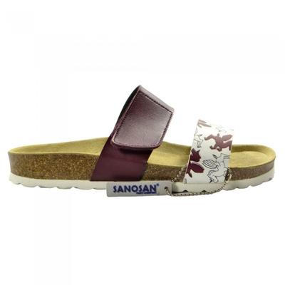 Саносан женские/женские кожаные сандалии Manhatan Serigr