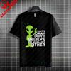 Unisex  Unisexs Funny Get In Loser Ufo Graphic Tshirt Pure Cotton Short Sleeve Fashion Humor Style Tee Casual Streetwear
