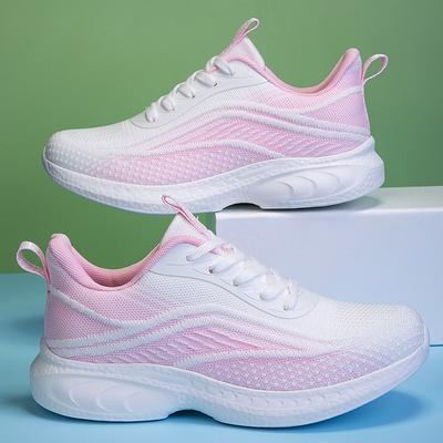 Женские кроссовки новые весенне-осенние нескользящая мягкая подошва износостойкая сетка дышащие повседневные туфли универсальные ультралегкие кроссовки для бега
