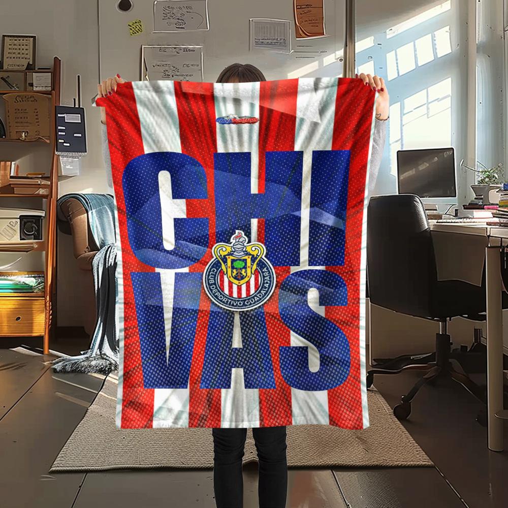 1Pc Chivas Fondo De Pantalla Print Flannel Blanket High Quality Warm Comfortable Cover for All Seasons Perfect for Gifts Home Decor