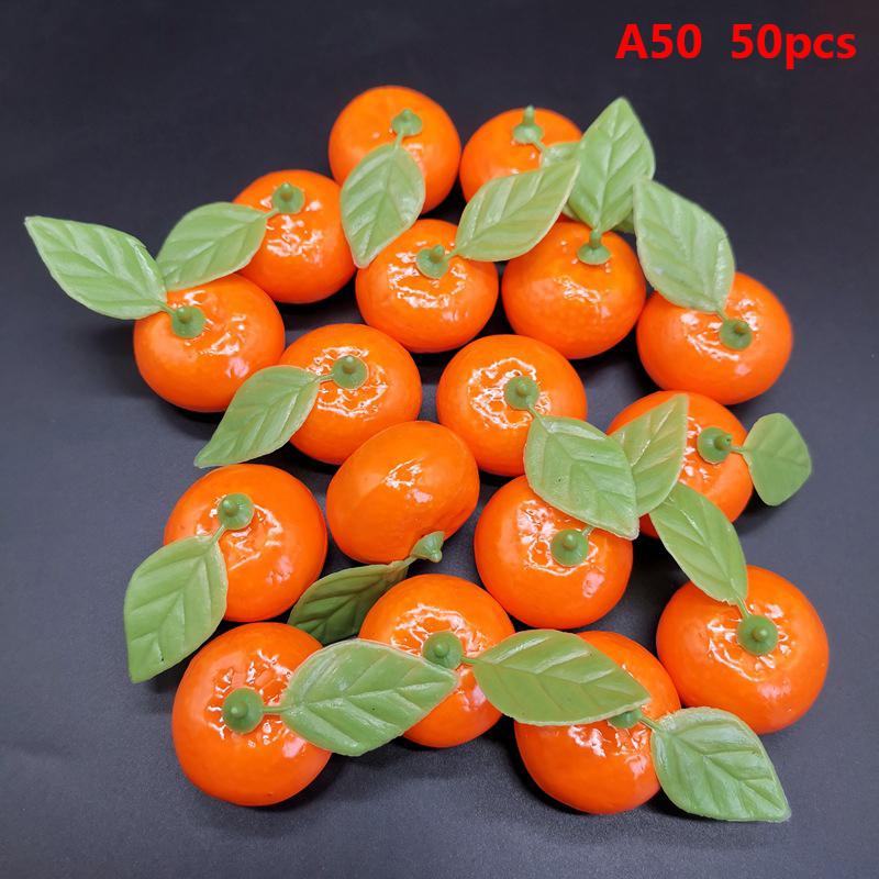 10/50 Pcs Realistic Fruit Orange Decor Artificial Oranges Model Simulation Fake Imitation Fruits Models Mini Vegetable