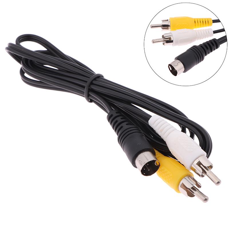 1 шт. Для Sega 2/3 AV RCA Соединительный Шнур Провод Для Sega II/MD 1.5M 3-контактный Игровой Аудио Видео AV Стерео Композитный Кабель