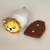 Sushi Zoo - Sushizoo Sushi Leo Lion Plush Mascot Keychain Mix of Sushi and Animals Sleepy Face The topping is a conger eel that can be removed Fluffy