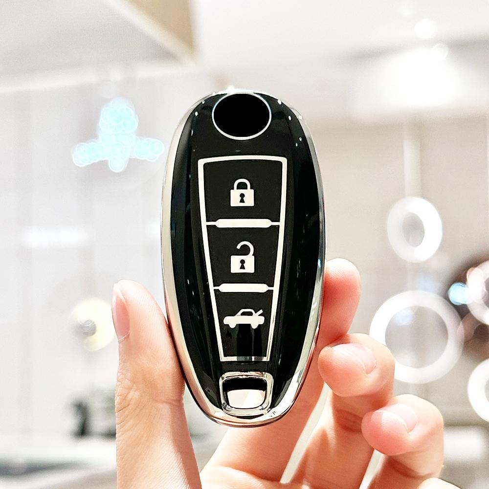 3 Кнопки Автомобильный Бесключевой Защитник Мягкий ТПУ Чехол для Ключа Автомобиля Брелок Крышка Чехол для Suzuki Vitara Swift Ignis Kizashi SX4 Baleno Ertiga