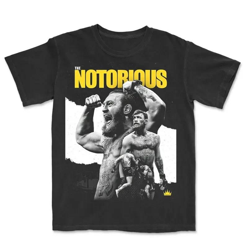 ОДЕЖДА ДЛЯ БОЯ Известная футболка THE NOTORIOUS TEE КОНОР МАКГРЕГОР, Унисекс футболка для бокса