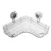 JINGRUIXIANG Suction Cup Bathroom Corner Shelf (3-Pack)