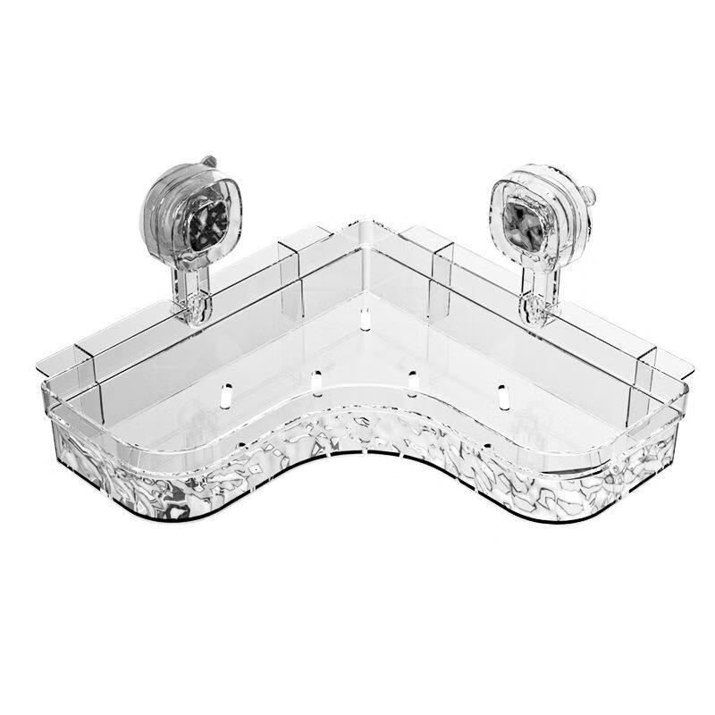 JINGRUIXIANG Suction Cup Bathroom Corner Shelf (3-Pack)