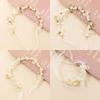 Kids Floral Headpiece Handmade Dried Flower Crown Non-irritating Hair Wreath for Wedding Pageant Outdoor Picnic Gift