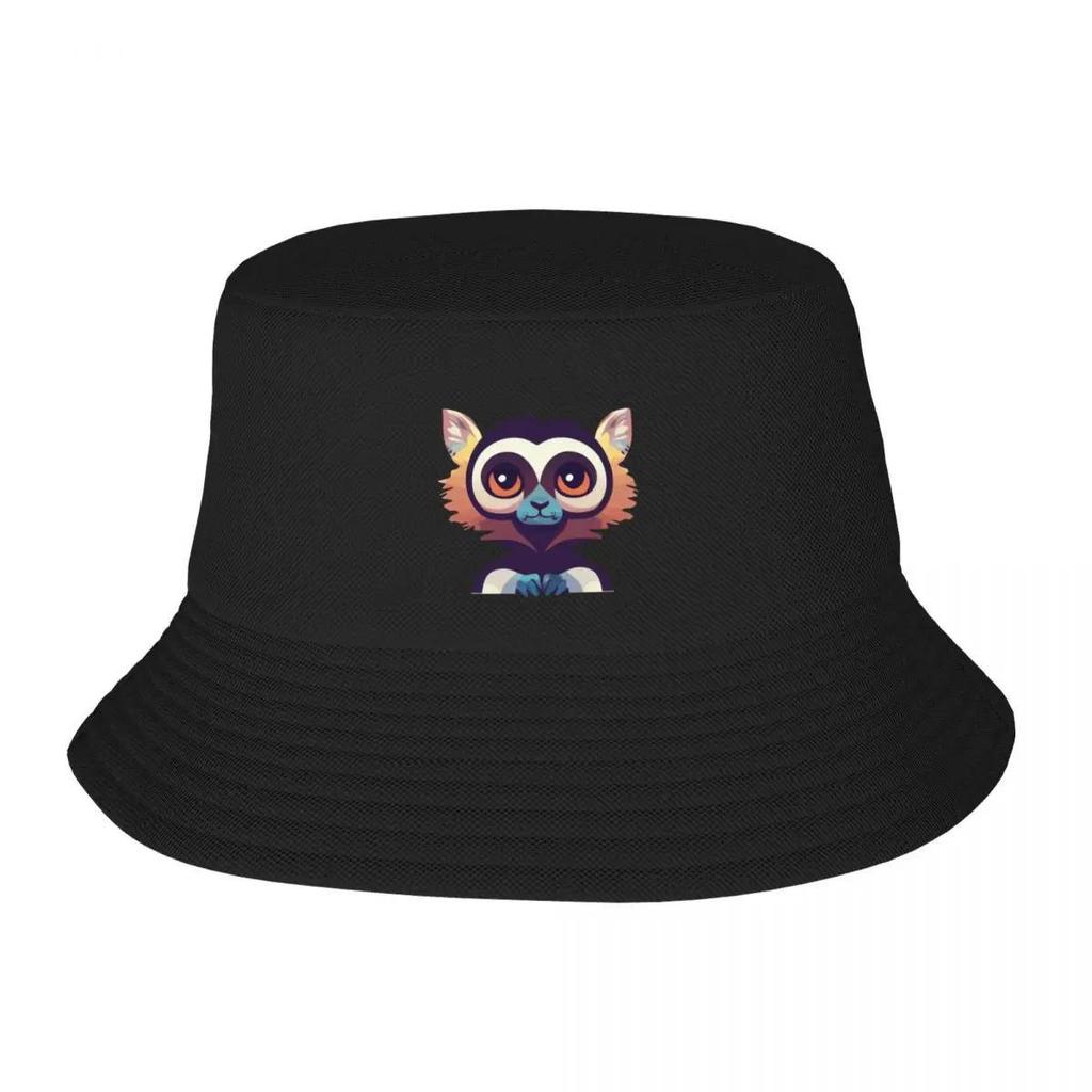 New Patient Lemur Waiting For Its Treat Bucket Hat Anime Hat Hip Hop Designer Hat Boy Womens