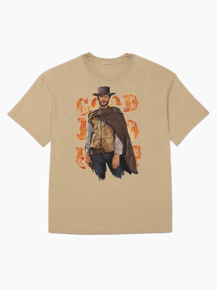 Outlaw Star Vintage Clint Eastwood Inspired Western Cowboy Design Oversized Unisex T-Shirt