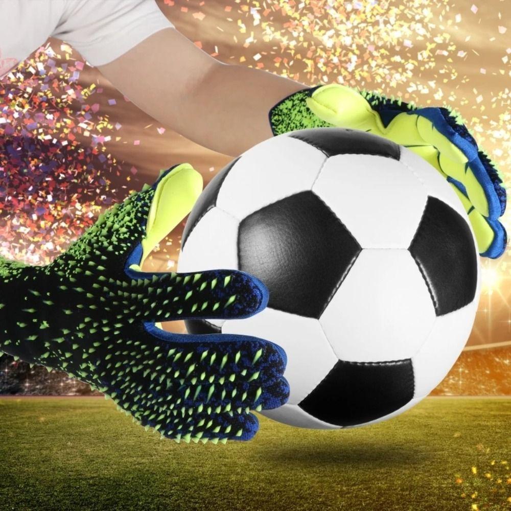 1 пара противоскользящих детских вратарских перчаток, резиновые вратарские перчатки, спортивные соревнования, футбольный матч