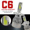 Car Led Headlights C6 H4 H7 H11 9005 9006 7600LM 36W LED Car Headlight Hi / Lo Beam Light Bulbs Colour 6000K