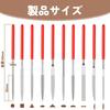 Diamond File Set of 10, 3 x 140mm, Includes Needle and Hand Files, Precision Tool Kit for Deburring Alloys, Balls, Ceramics, Glass, Plastic, Polishing