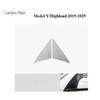 Carbon Fiber A-Pillar Triangle Decor Sticker For Tesla Model 3 Y Highland -2025, Anti-Scratch Car Modified Accessories
