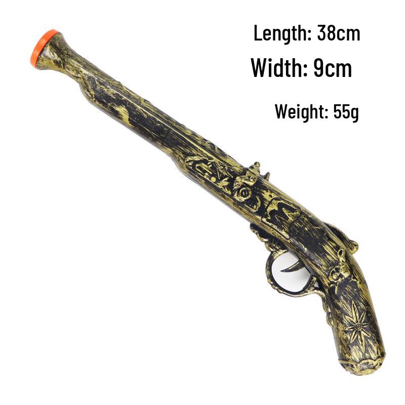 Аксессуары для пиратского костюма: Повязка на глаз в виде черепа, шляпа, крюк, флаг, телескоп, нож и пистолет на Хэллоуин.