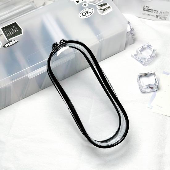 Clear Figure Display Bag with Metal Buckle Waterproof PVC Zipper Dustproof Portable OB11 BJD Doll Carrying Case Hanging Storage Bag