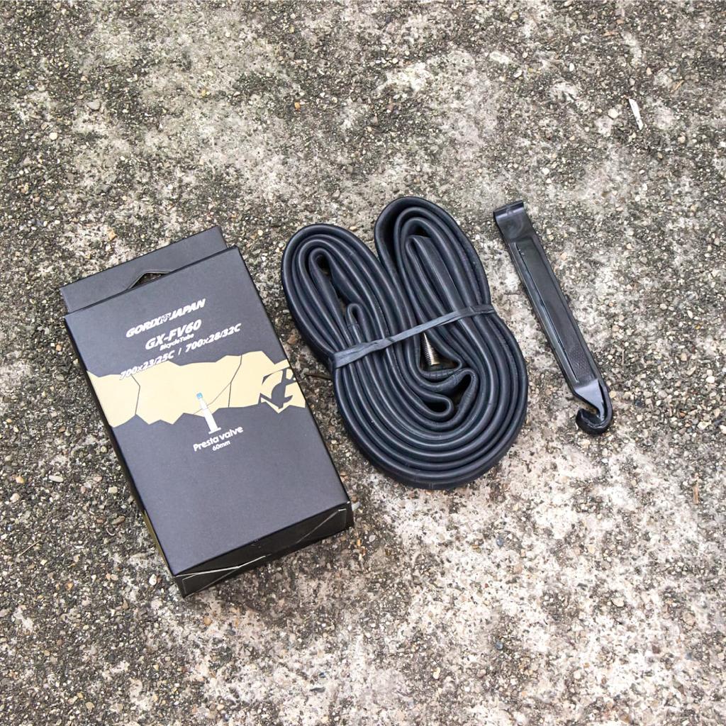 GORIX 700c Cycling Tube Presta 60mm French Valve Compatible for Road and Cross Bikes (700x23-25C / 700x28/32C) (GX-FV60) (700x23/25C)