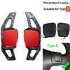 Carbon Fiber Car ABS Shifter Gear Shift Paddles Steering Wheel Paddle For Volkswagen VW Tiguan PASSAT Touareg Tharu Golf 8