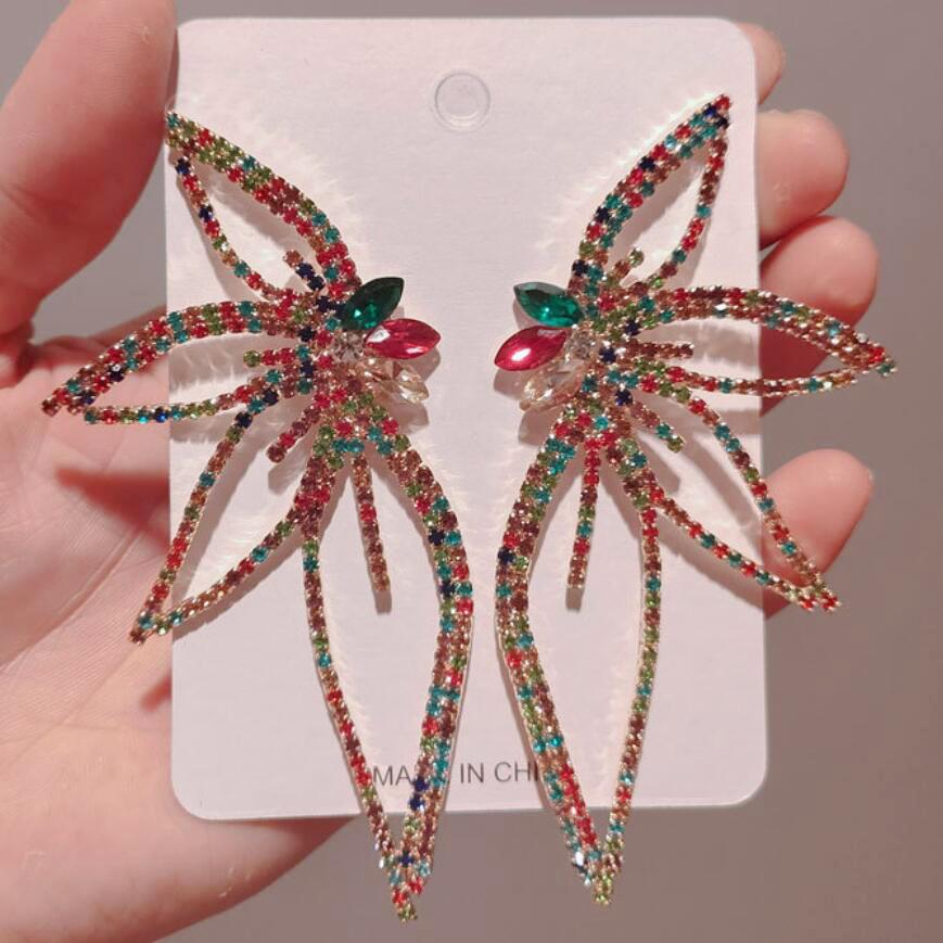 2022 Fashion Jewelry Personalized Exaggerated Hoop Earring Oversized Custom Statement Design Oval Memory Geometric Drop Earring