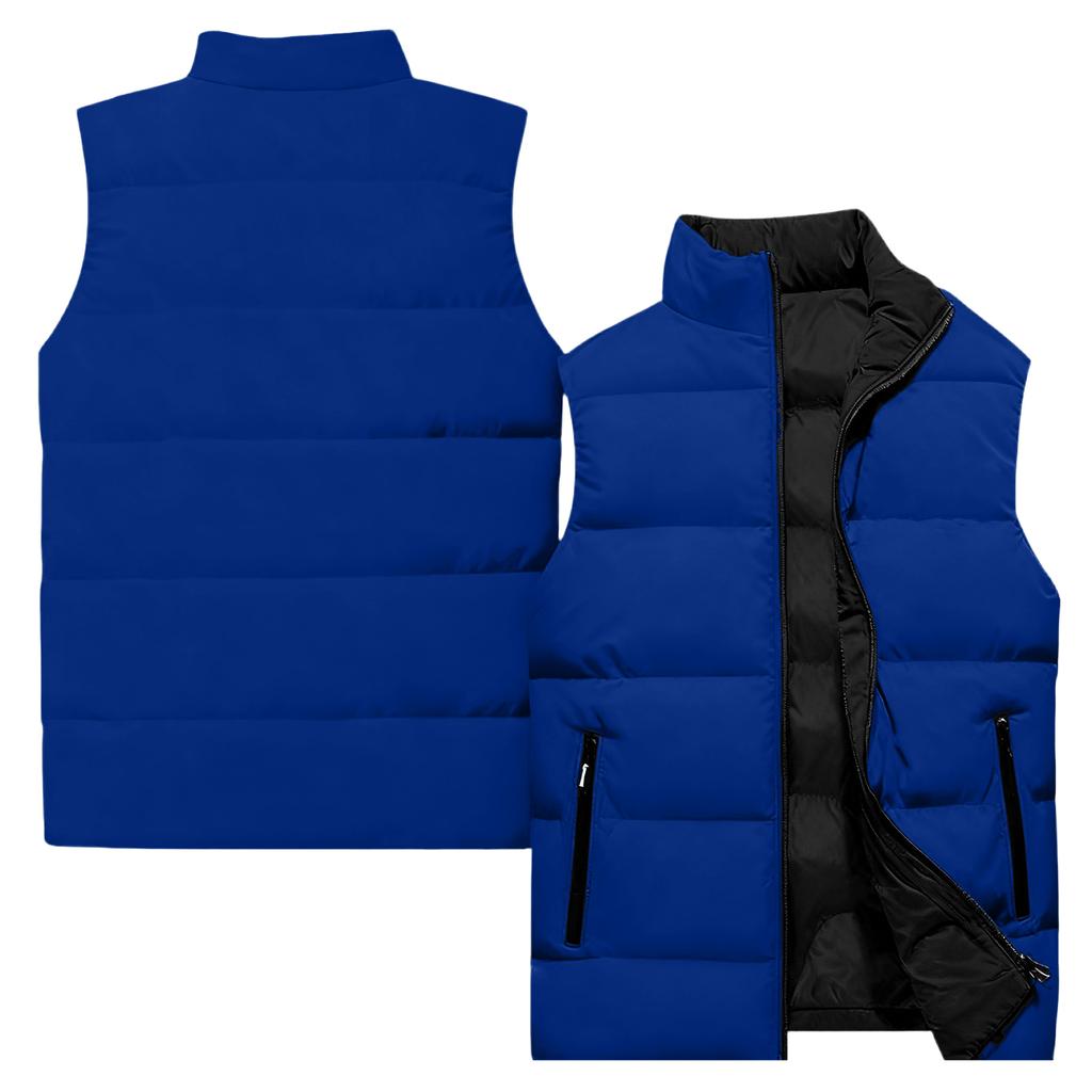 Ladies' Casual And Fashionable Sleeveless Vest Solid Color Cotton Jacket