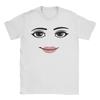 High Quality Novelty Robloxs Woman Face Game Meme Graphic T Shirts Men Women Fashion Short Sleeve T-shirts Unisex Cotton Tops