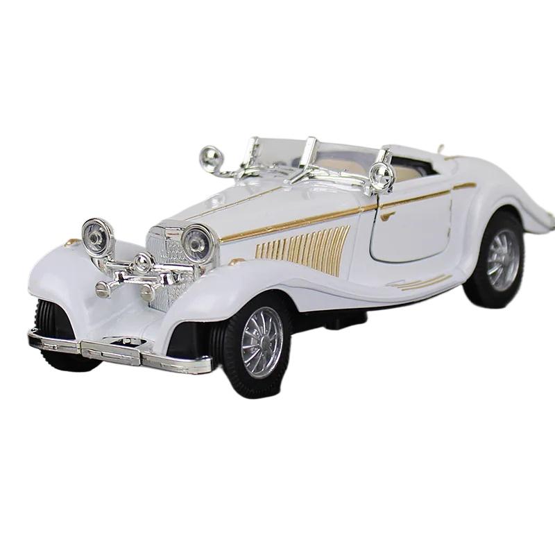 1/28 Alloy Vintage Car Retro 500K Car Model Static Collection Gift Cake Ornaments