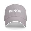 Бейсболка BENCH Черная с Белой Вышивкой Логотипа и Контрастной Отделкой Классический Уличный Стиль для Повседневной Носки
