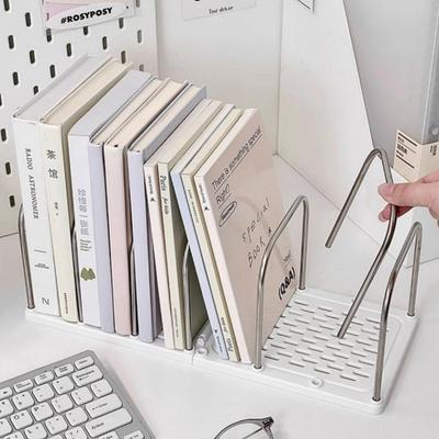 Настольная книжная полка Стеллаж для хранения книг и журналов Настольный органайзер Съемный вертикальный разделитель Держатель для книг Школьные и офисные принадлежности