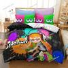 Популярный игровой набор постельного белья Splatoon 2 3D Мультяшный комплект пододеяльника Наволочка Размер: Односпальный, Полуторный, Двуспальный, Евро, Кинг-Сайз Кровать Полиэстер Bed36