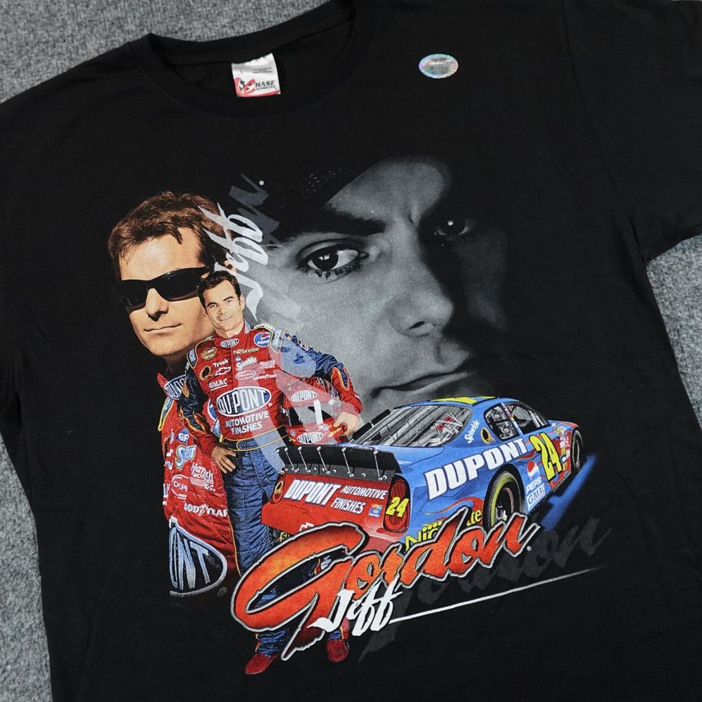 Vintage Nascar Jeff Gordon Shirt Men L Double Sided AOP Y2K Racing Dupont 13263