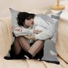 Actor FFinn WWolfhard Cushion Cover Silky Short Plush Invisible Zipper Dustproof Sofa Pillow Case for Home Decor