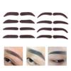 1 пара для начинающих, отработка линий бровей, трафарет для бровей, линейка, позиционирующий штамп, инструмент для начинающих, набор для ленивых татуировок бровей