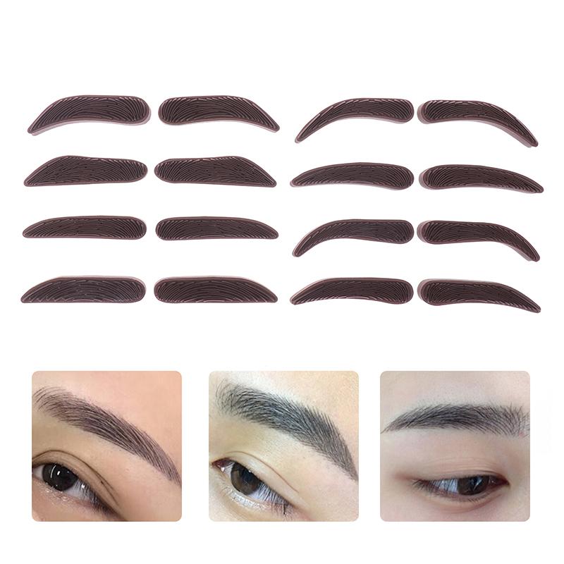 1 пара для начинающих, отработка линий бровей, трафарет для бровей, линейка, позиционирующий штамп, инструмент для начинающих, набор для ленивых татуировок бровей