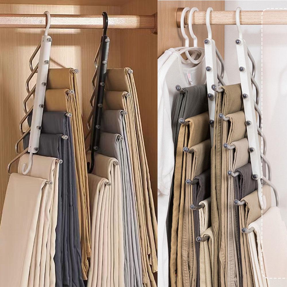 6 в 1 вешалки для брюк вешалки для одежды из нержавеющей стали вешалки для брюк экономия места вешалки для гардероба вешалка для одежды вешалки для одежды вешалка для брюк ангары