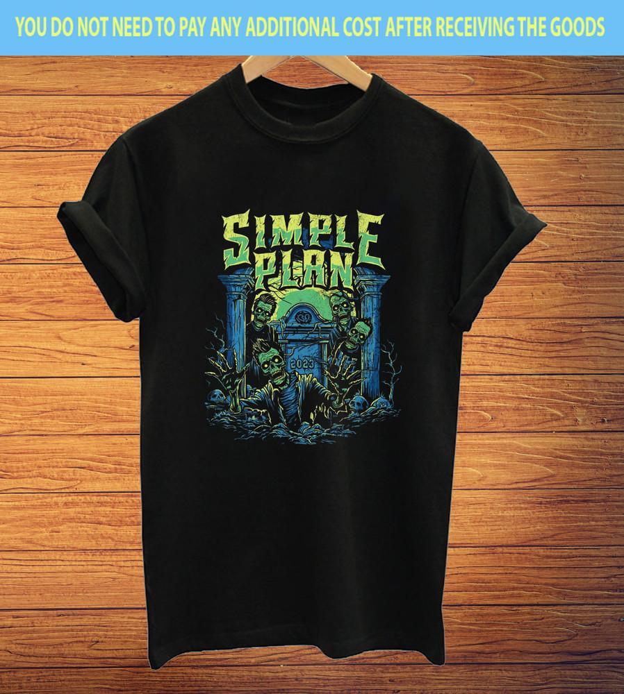 Rare Life Is a Nightmare Simple Plan Band Shirt Black S-5XL AA542 Unisex T-Shirt