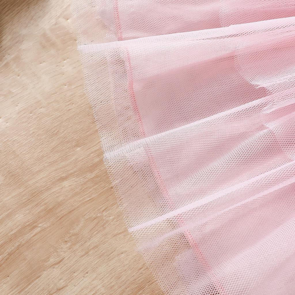 Милый костюм для девочки Летний костюм для девочки 6 месяцев-3 лет Джинсовая короткая куртка + сетчатая юбка-пачка на шее