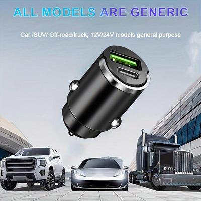 Mini 200W PD QC Pull Ring Быстрая зарядка автомобильное зарядное устройство USB C автомобильное зарядное устройство для телефона адаптер для iPhone 13 12 Xiaomi Samsung Huawei