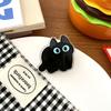 8pcs Fresh Keeping Black Cat Bag Clips Moisture-proof Stationery Clips  Seasoning Bags