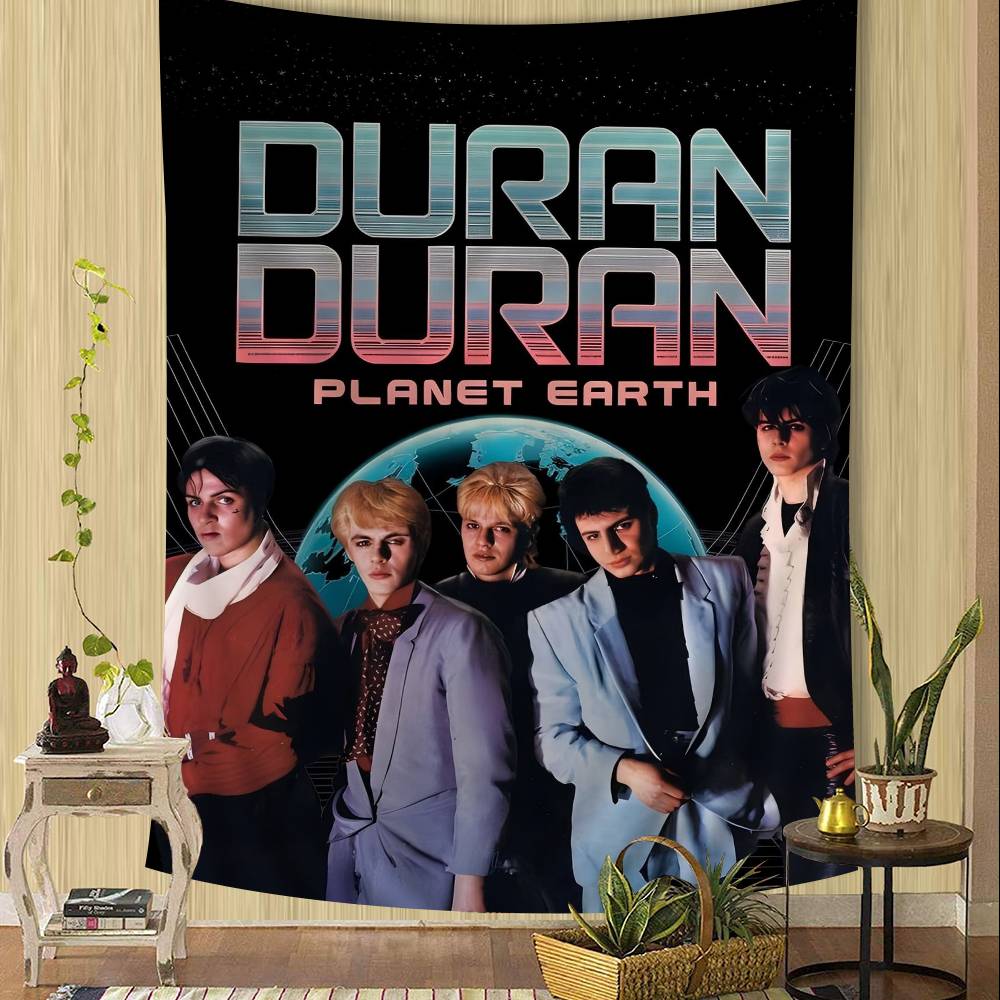 D-Duran Duran Музыкальная Группа Аниме Гобелен Хиппи Цветочные Ковры для Стен Декор Комнаты Повесить на Стену Домашний Декор